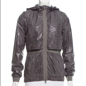 NWOT Stella McCartney -for Adidas Gray Leopard Print Windbreaker Size S